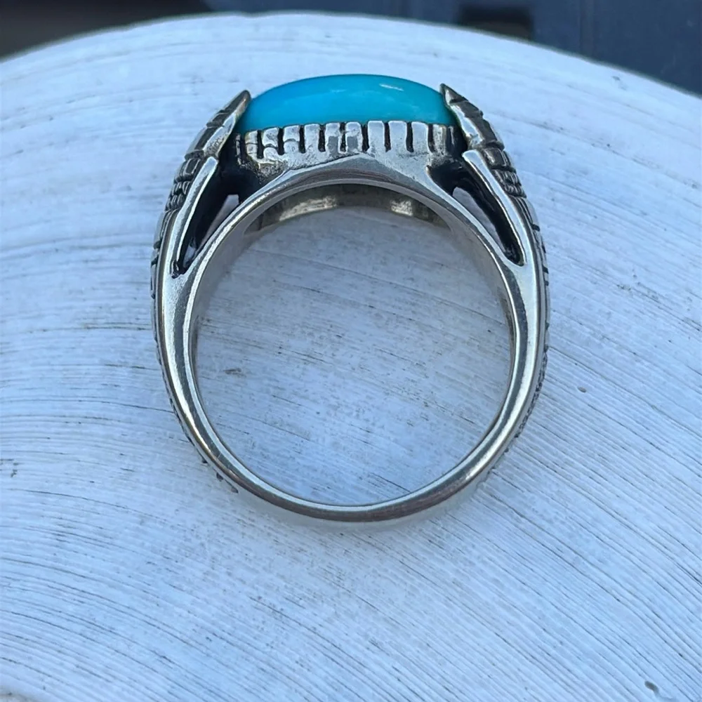 Carolyn Pollack x Roderick Tenorio RMT Sleeping Beauty Turquoise Bronze Ring 8 - Picture 6 of 14